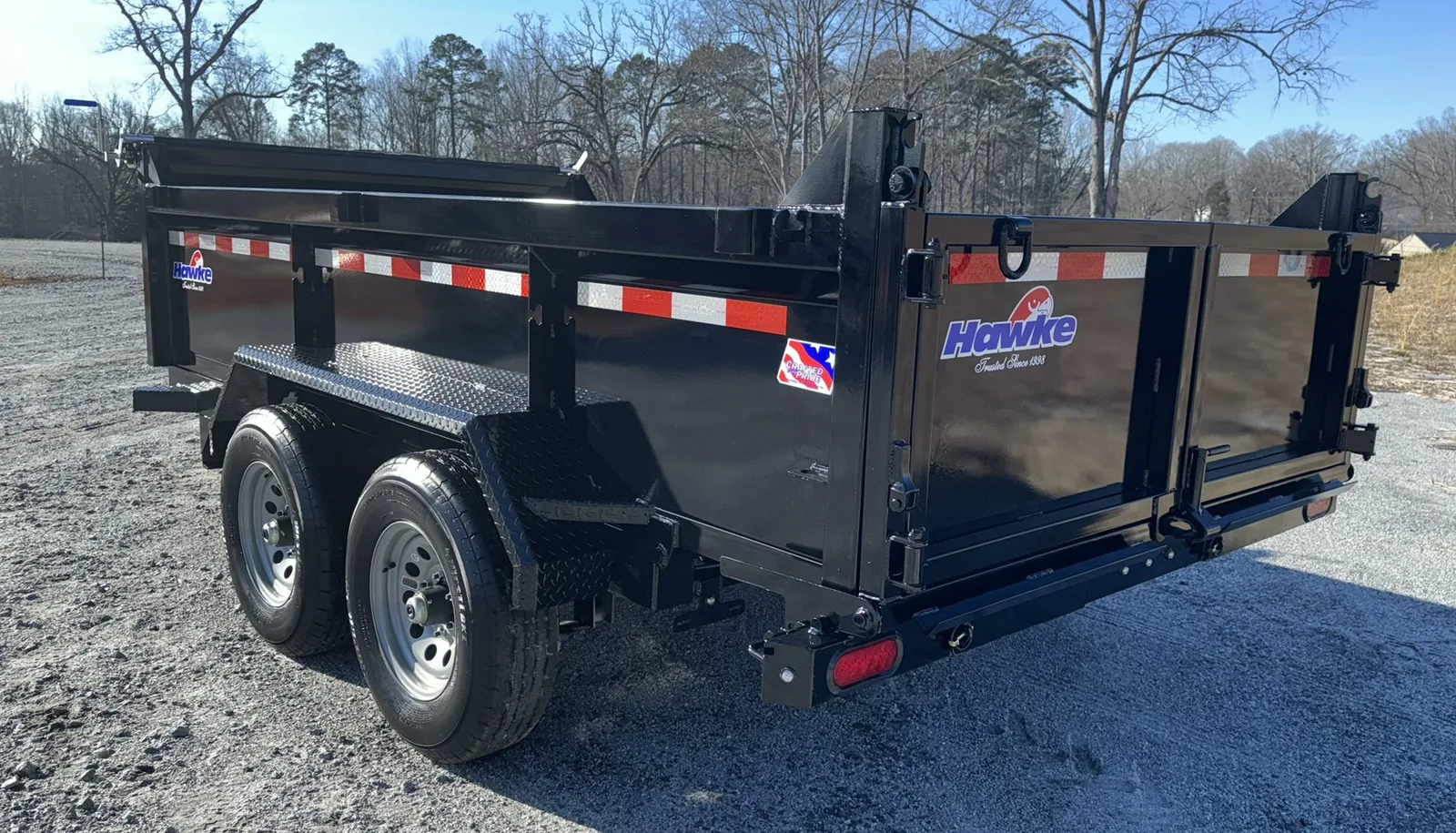 Hawke Dump Trailers at McMichael's Equipment