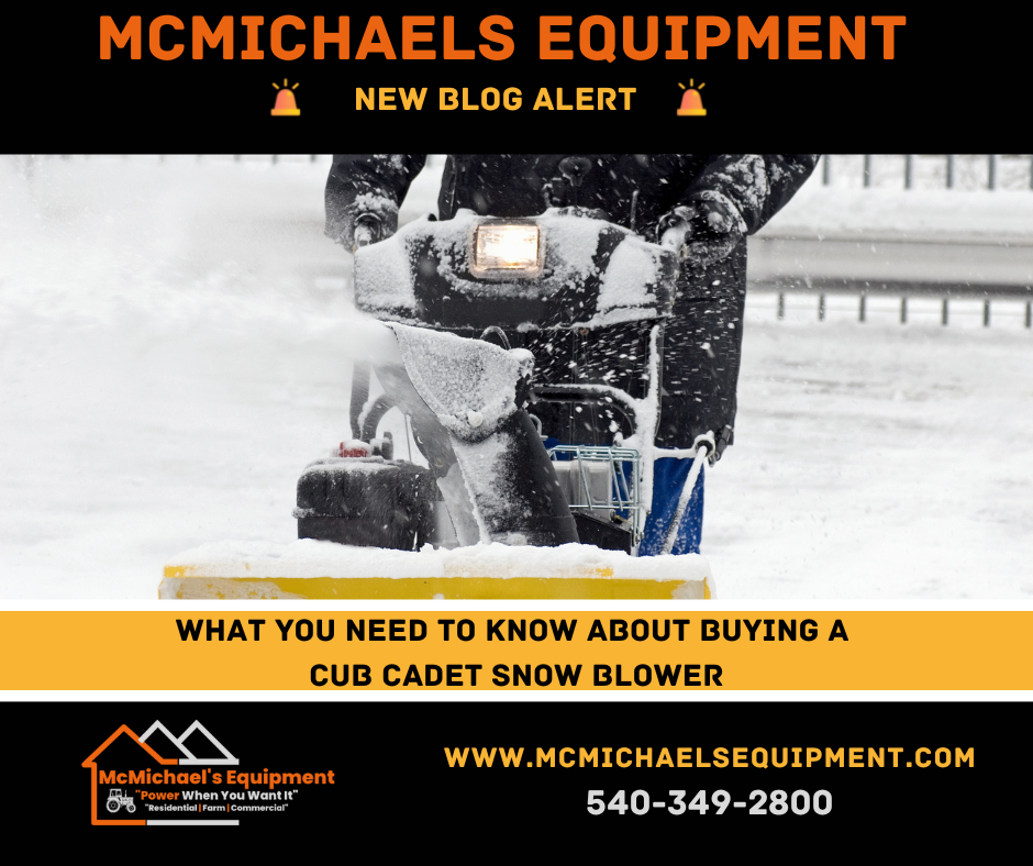 Buying a Cub Cadet Snow Blower