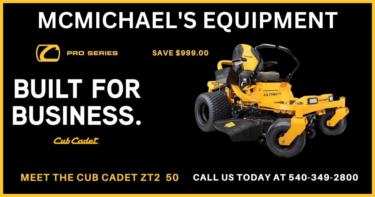 Mcmichaels Cub Cadet Sale-ZT2 50- 1200X630