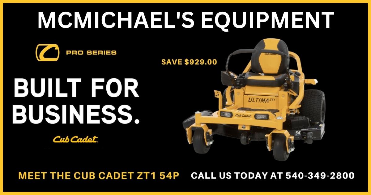 Mcmichaels Cub Cadet Sale-ZT1 54P 1200X630